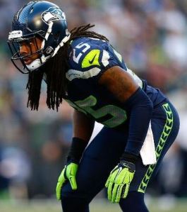 Hawks vs Packers Sherman all alone