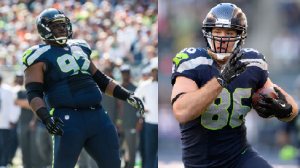 Brandon Mebane and Zach Miller (Seahawks.com)
