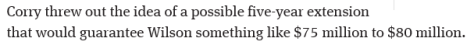 $75m-$80m guaranteed