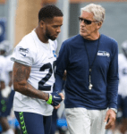Earl Thomas and Pete Carroll (The Seattle Times via Twitter)
