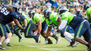 Line play in scrimmage